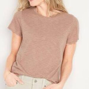 EUC Old Navy Short-Sleeve EveryWear Striped Slub-Knit T-Shirt Size XL